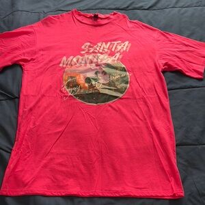 Men's Red Graphic T-Shirt